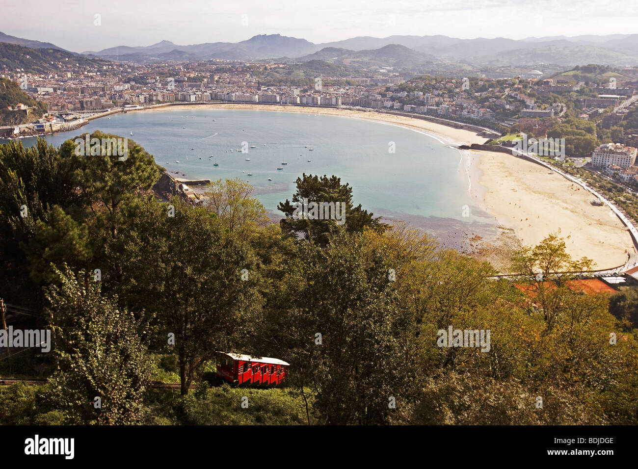 Aperçu de San Sebastian, Espagne Banque D'Images