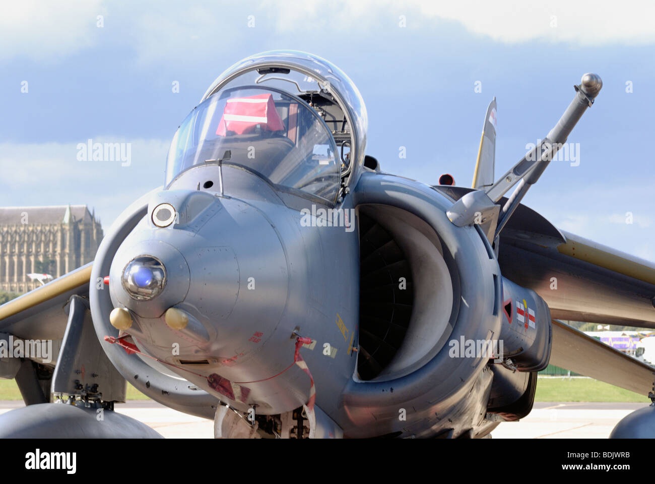 Un British Aerospace Harrier GR7 Cockpit Banque D'Images