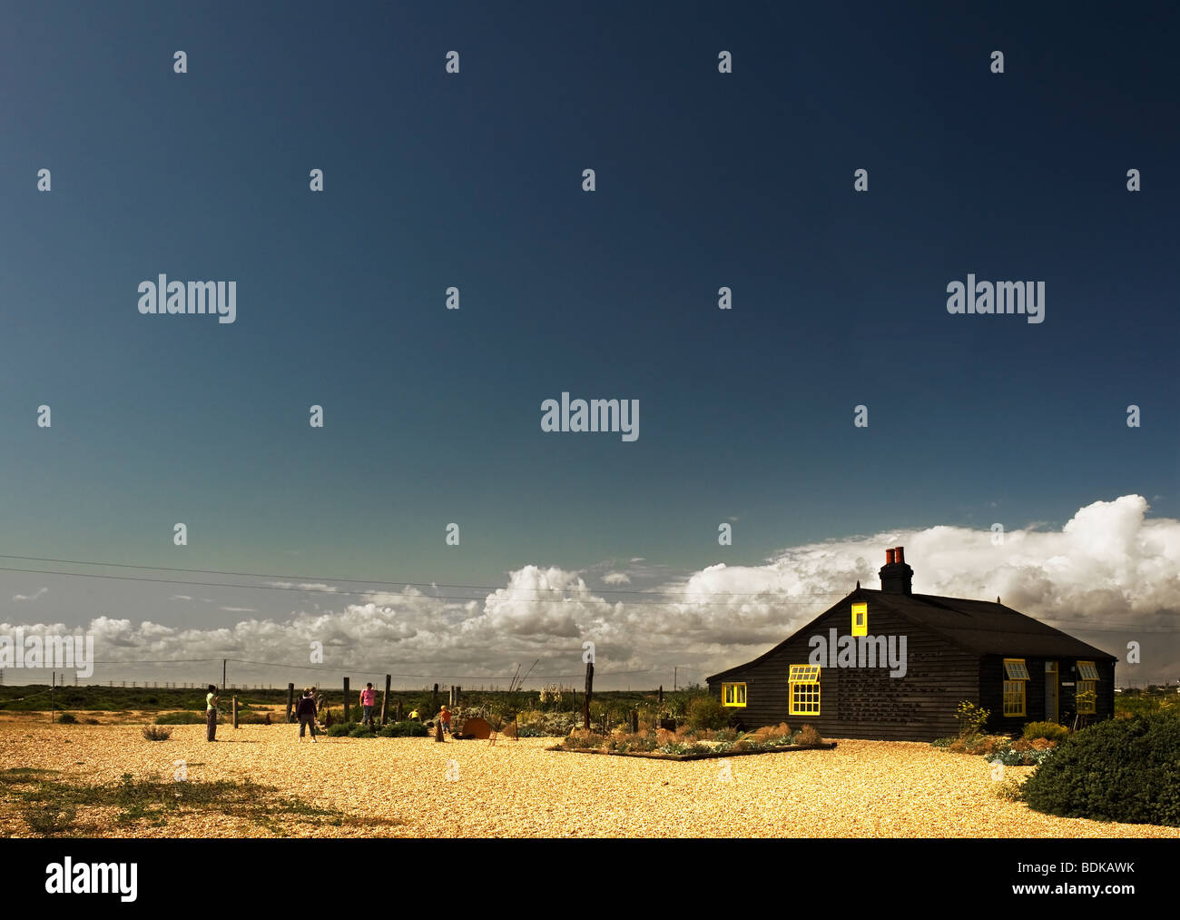 Gîte La Maison de Prospect Derek Jarman à Dungeness, dans le Kent. Banque D'Images