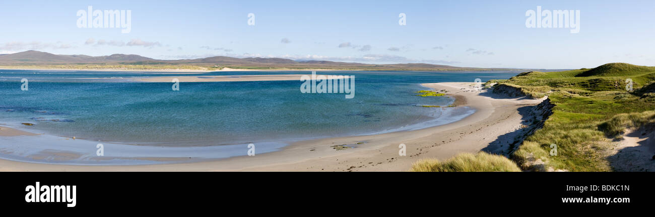Panorama de Loch Gruinart, Isle of Islay, Ecosse, Royaume-Uni Banque D'Images