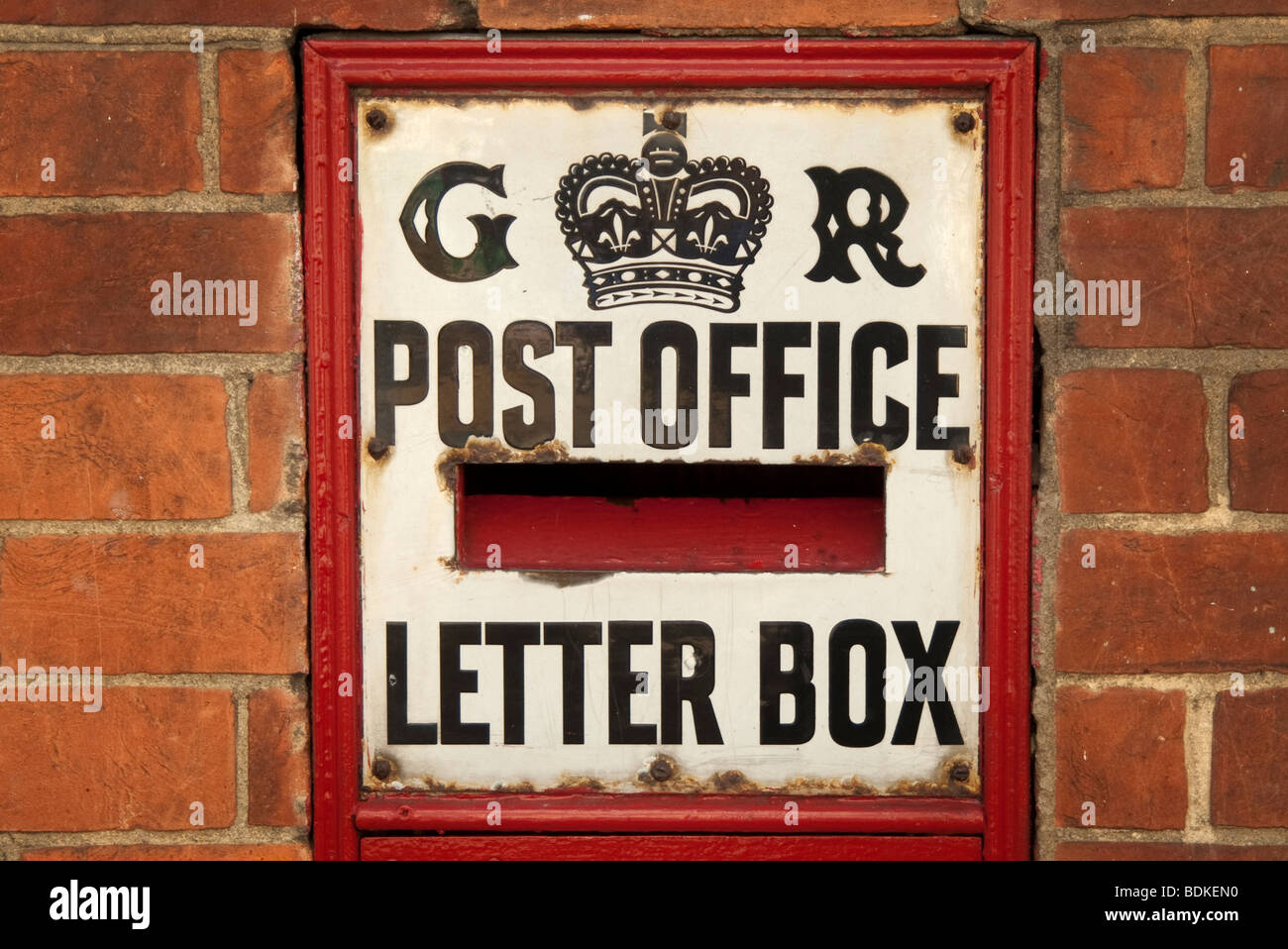 Old Post box letter box Banque D'Images
