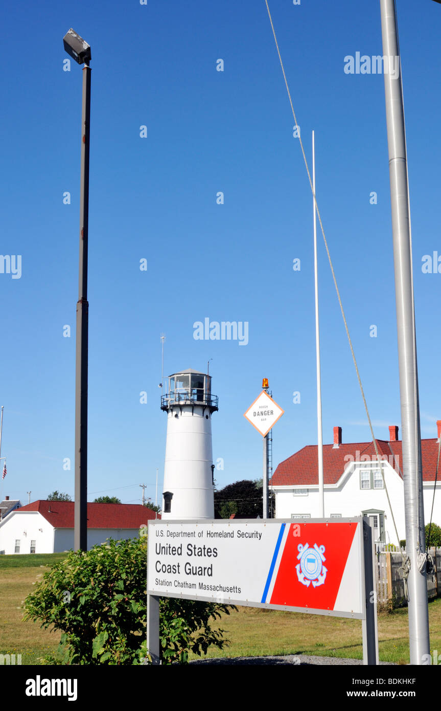 Le phare de Chatham à Cape Cod Banque D'Images