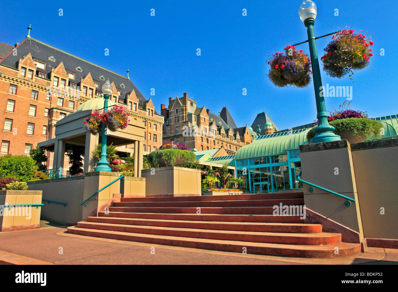 Centre de conférence et d'Empress Hotel, Victoria, île de Vancouver, Colombie-Britannique Banque D'Images