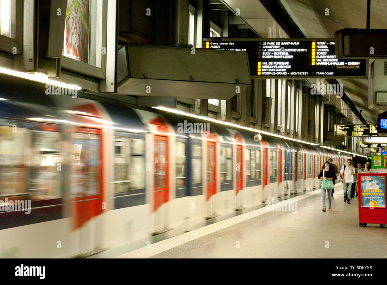 La station de métro la défense, la Défense, Paris France Banque D'Images