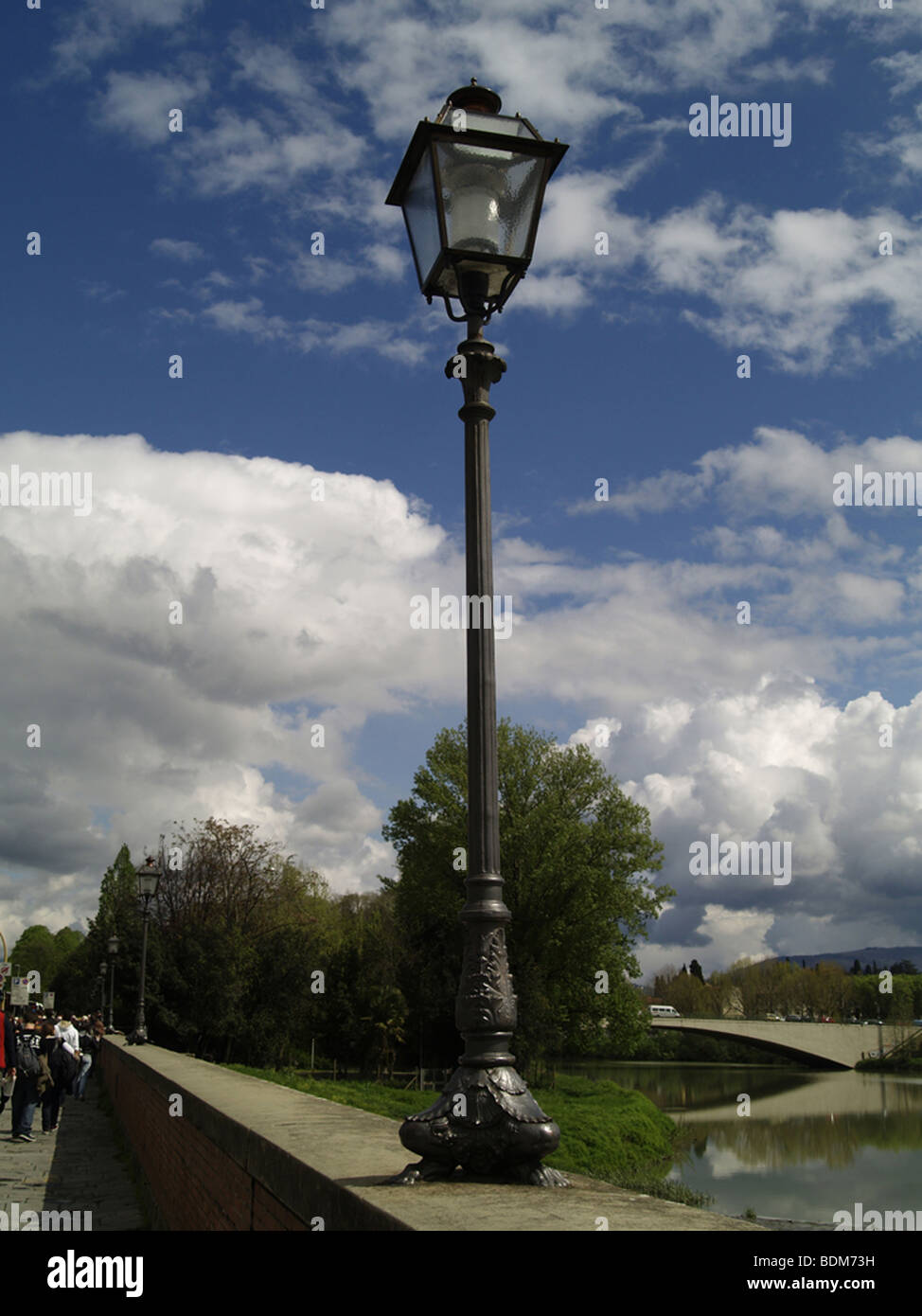 Lampe de rue à Florence, Italie Banque D'Images