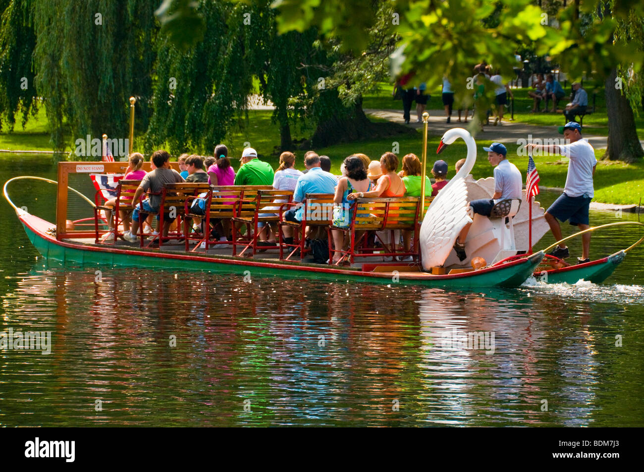 Jardin public de Back Bay de Boston Massachusetts Banque D'Images