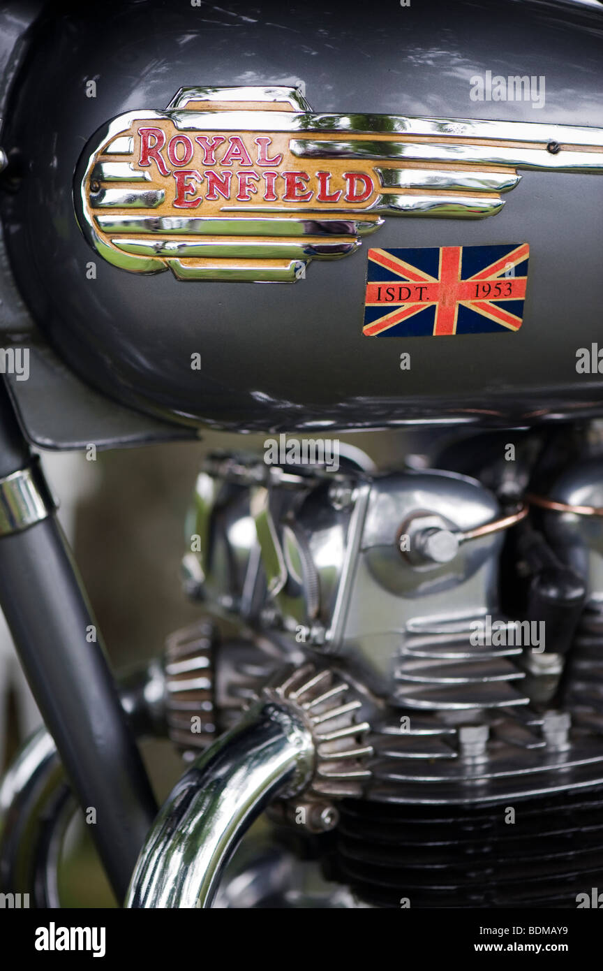 Royal Enfield. Moto vintage classique britannique Banque D'Images