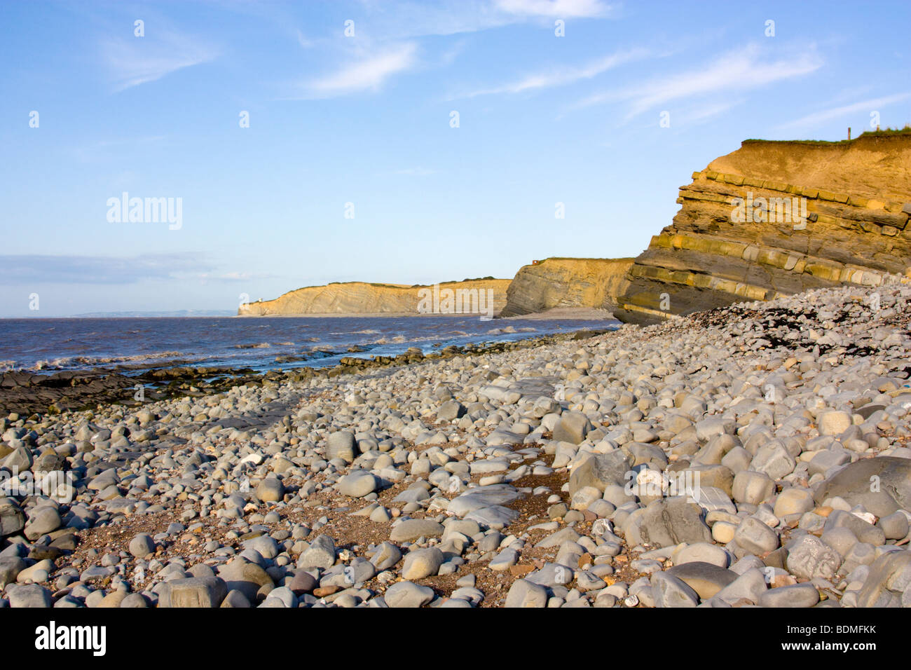 Plage de Kilve Somerset England UK Banque D'Images