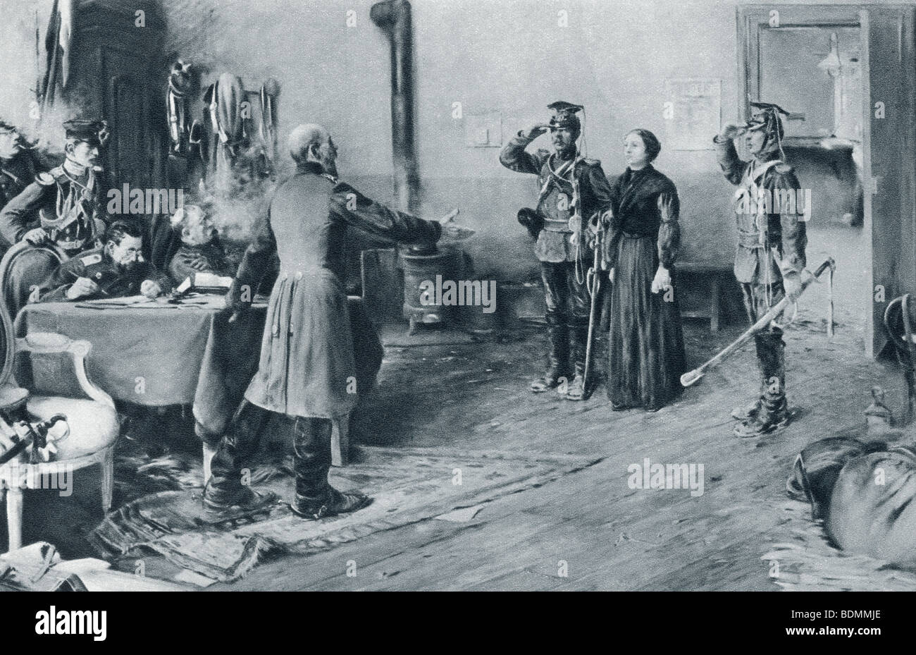 Juliette Dodu, 1848 à 1909 ans. Espionne française et héroïne de la guerre franco-allemande de 1870 à 71, graciée pour sa bravoure. Banque D'Images