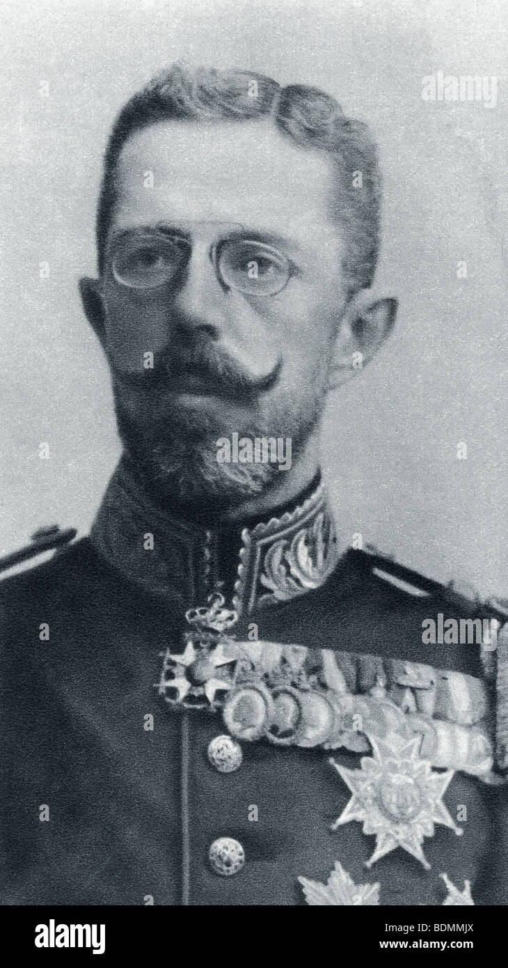 Gustaf V, Gustaf Adolf Oscar, 1858 à 1950. Roi de Suède. Banque D'Images