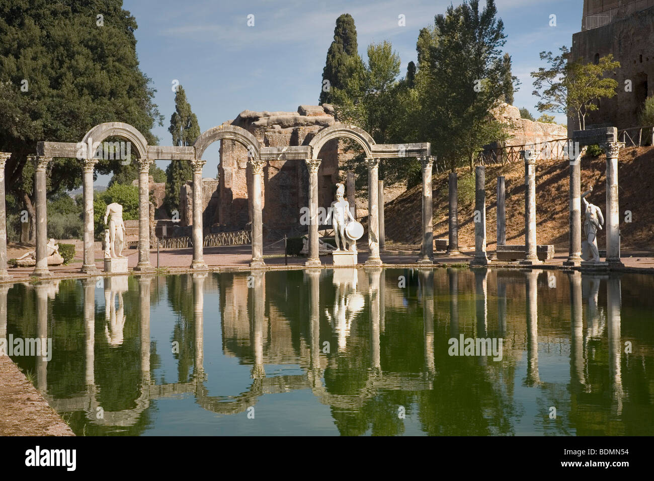 Tivoli, la Villa Adriana, Serapeium Banque D'Images