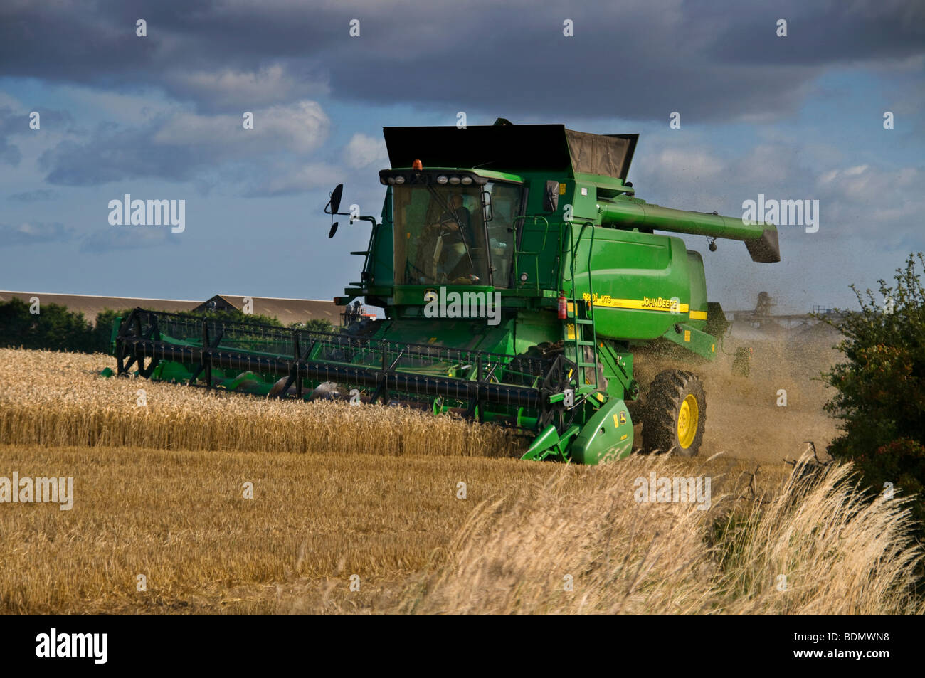 Moissonneuse-batteuse John Deere Banque D'Images