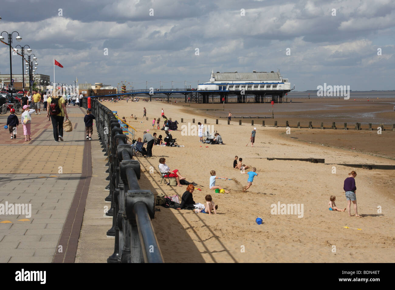 Le front de Cleethorpes, Lincolnshire, Angleterre, Royaume-Uni Banque D'Images