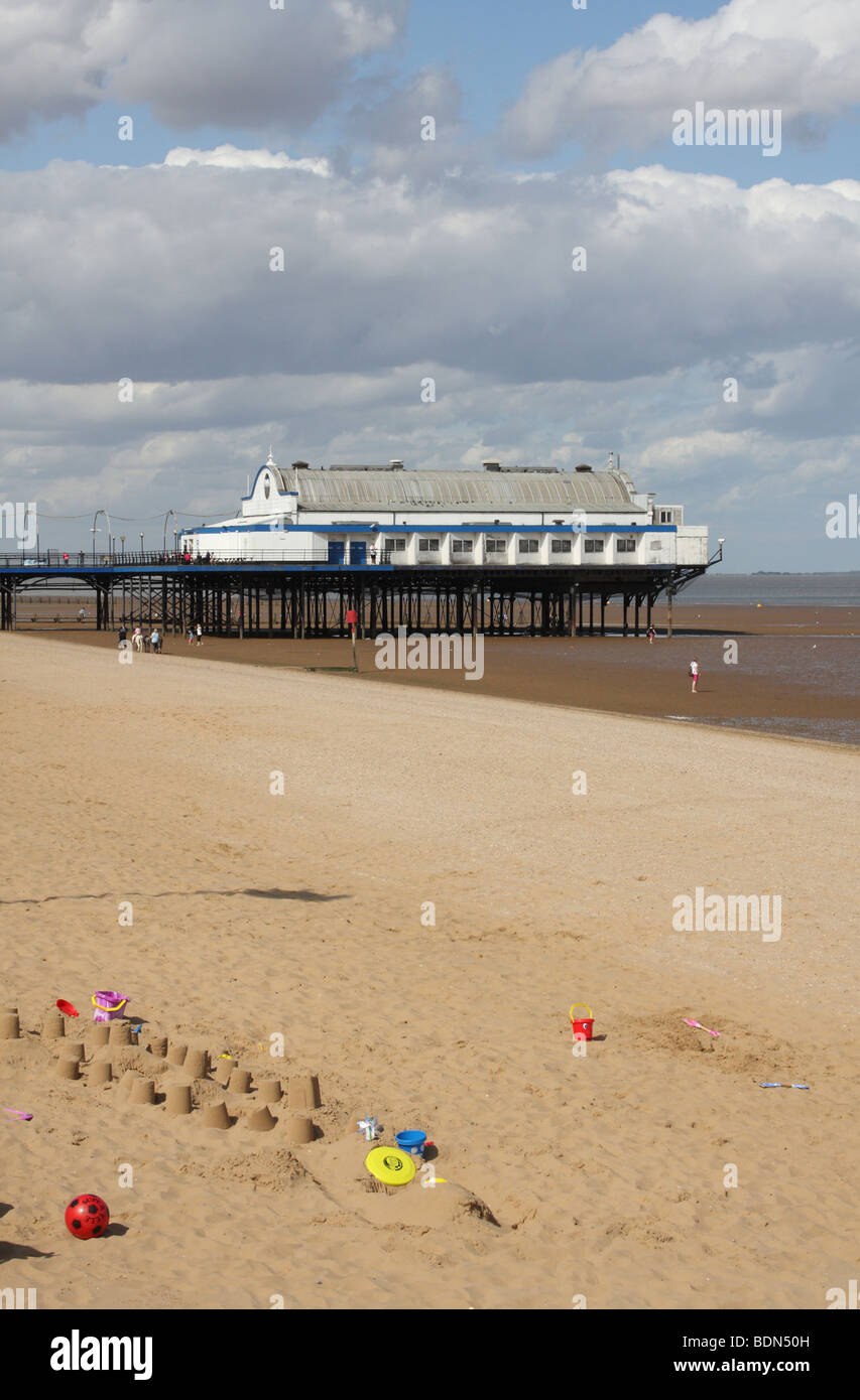 La jetée de Cleethorpes, Lincolnshire, Angleterre, Royaume-Uni Banque D'Images