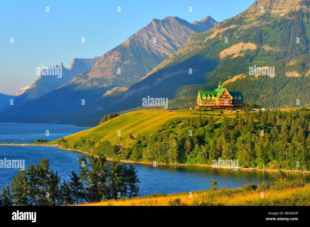 Parc national des Lacs-Waterton 09673 Banque D'Images