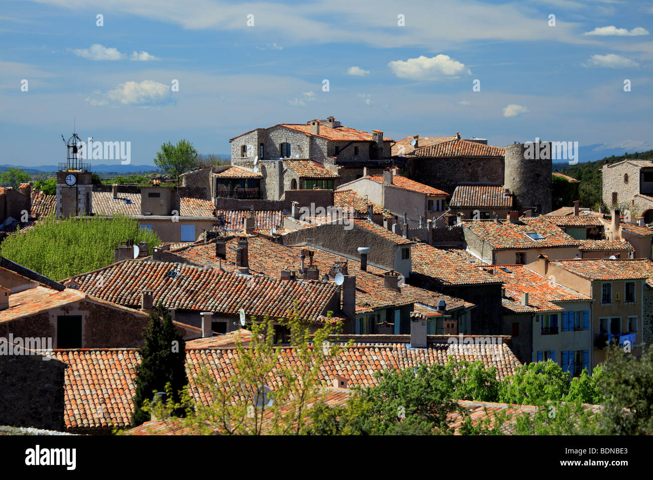 Le pittoresque village de Tourtour provence Banque D'Images