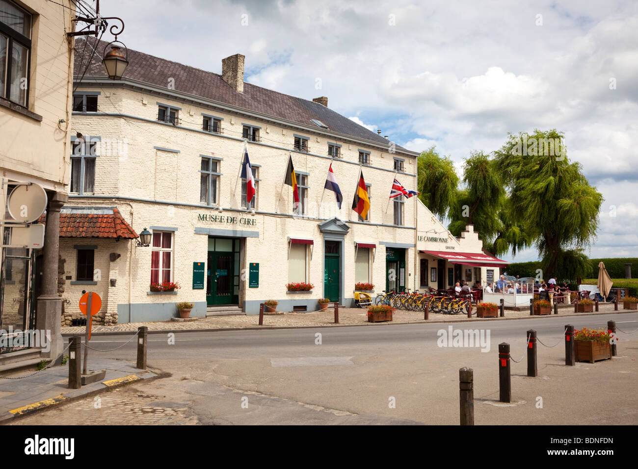 Waxworks museum et restaurant sur le site de la bataille de Waterloo Belgique Europe Banque D'Images