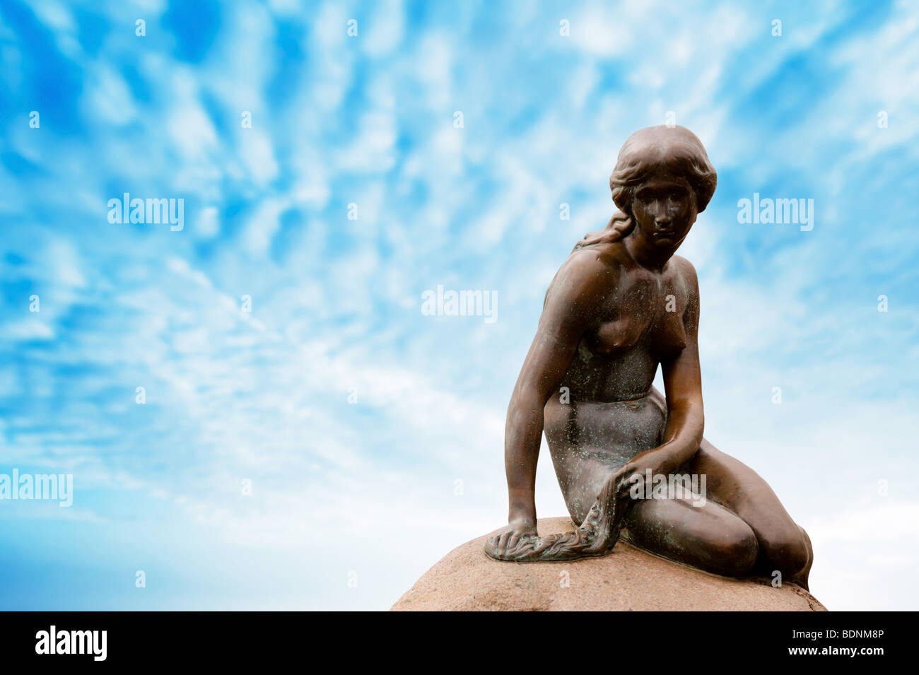 Statue de la petite sirène de Copenhague Danemark Banque D'Images Statue de la petite sirène de Copenhague Danemark Banque D'Images