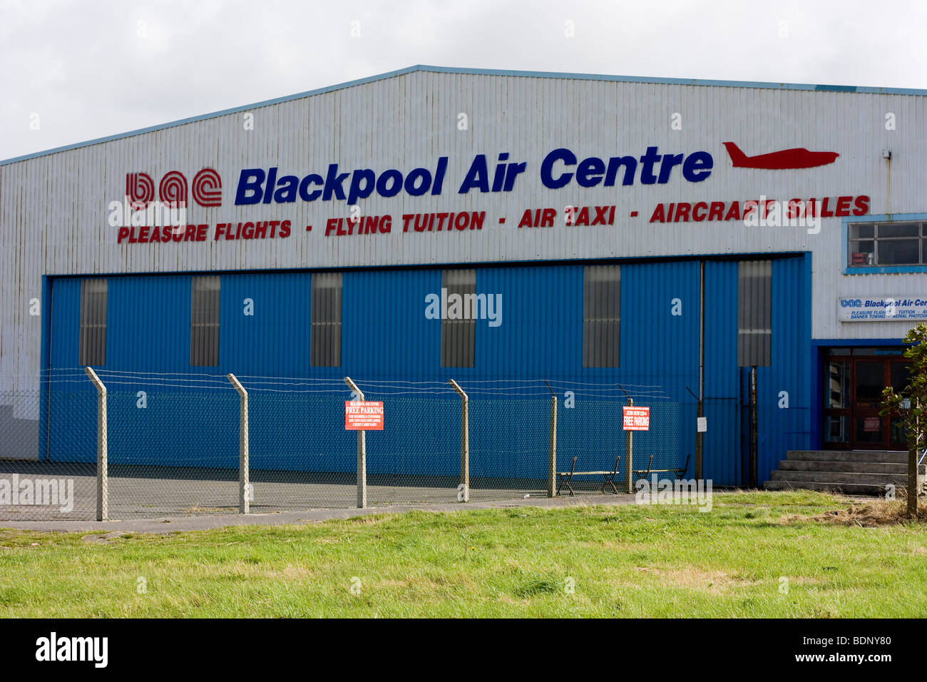 L'Aéroport International de Blackpool Lancashire Banque D'Images