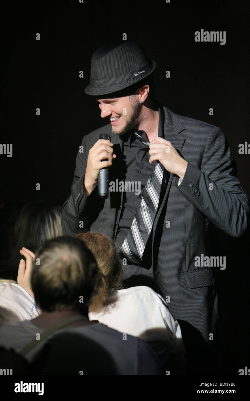 Las Vegas Chippendales effectuer à la Edinburgh Fringe 2009 Singer : Scott Jordan Banque D'Images