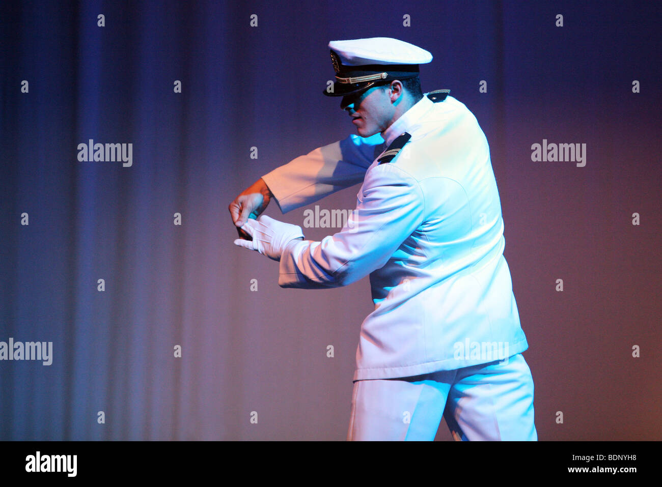 Las Vegas Chippendales effectuer à la Edinburgh Fringe 2009 Danseur : John Anthony Banque D'Images