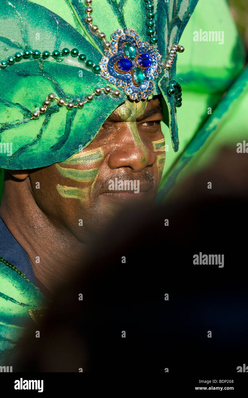 Homme africain au Notting Hill Carnival 2009 Banque D'Images