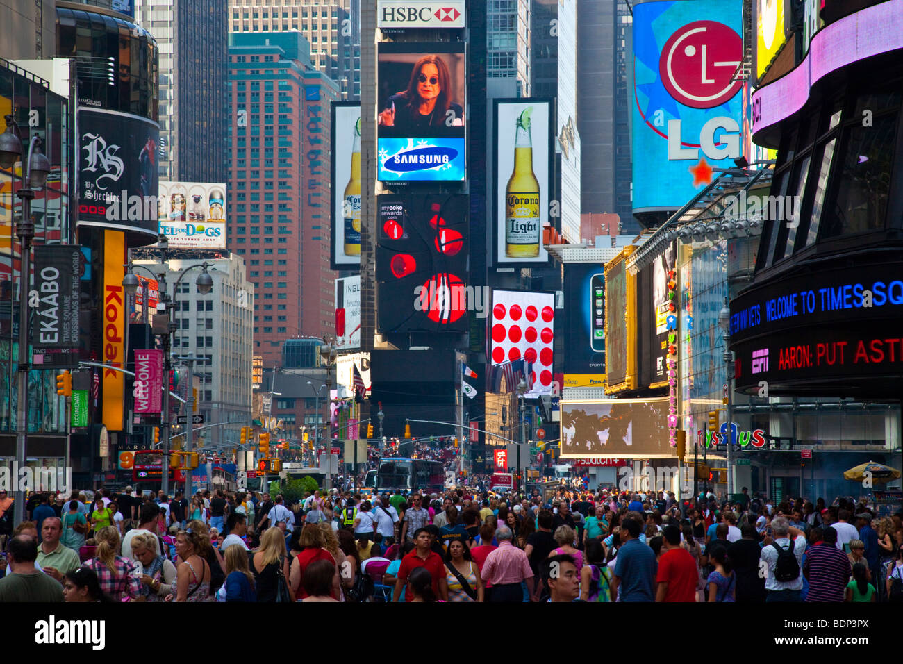 Times Square à New York City Banque D'Images