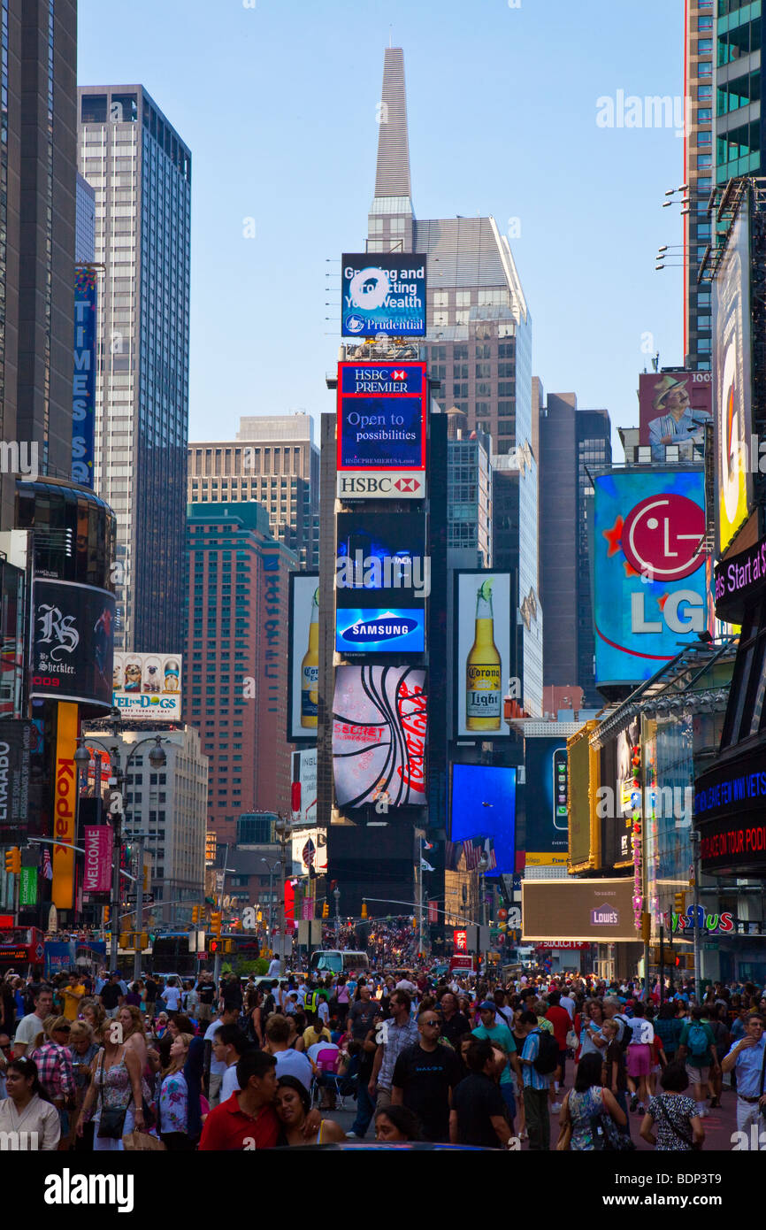 Times Square à New York City Banque D'Images