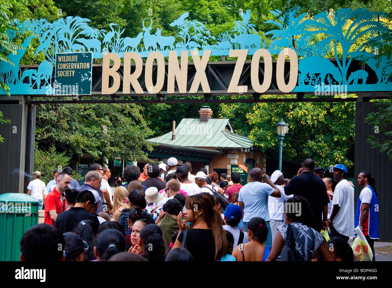 Entrée du Zoo Bonx à New York Banque D'Images