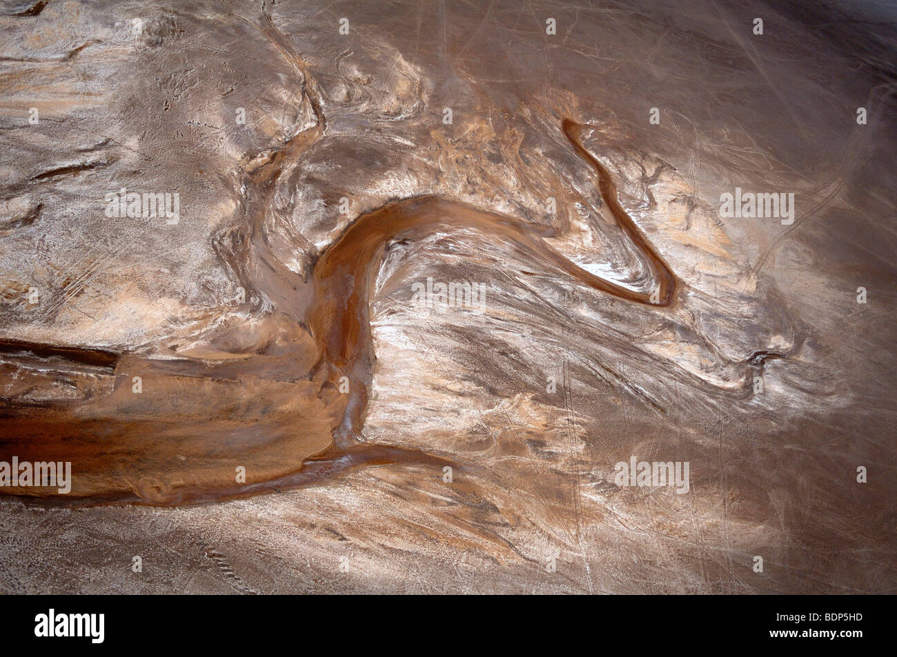 Lake Amadeus, photographie aérienne, la formation de surface, Territoire du Nord, Australie Banque D'Images