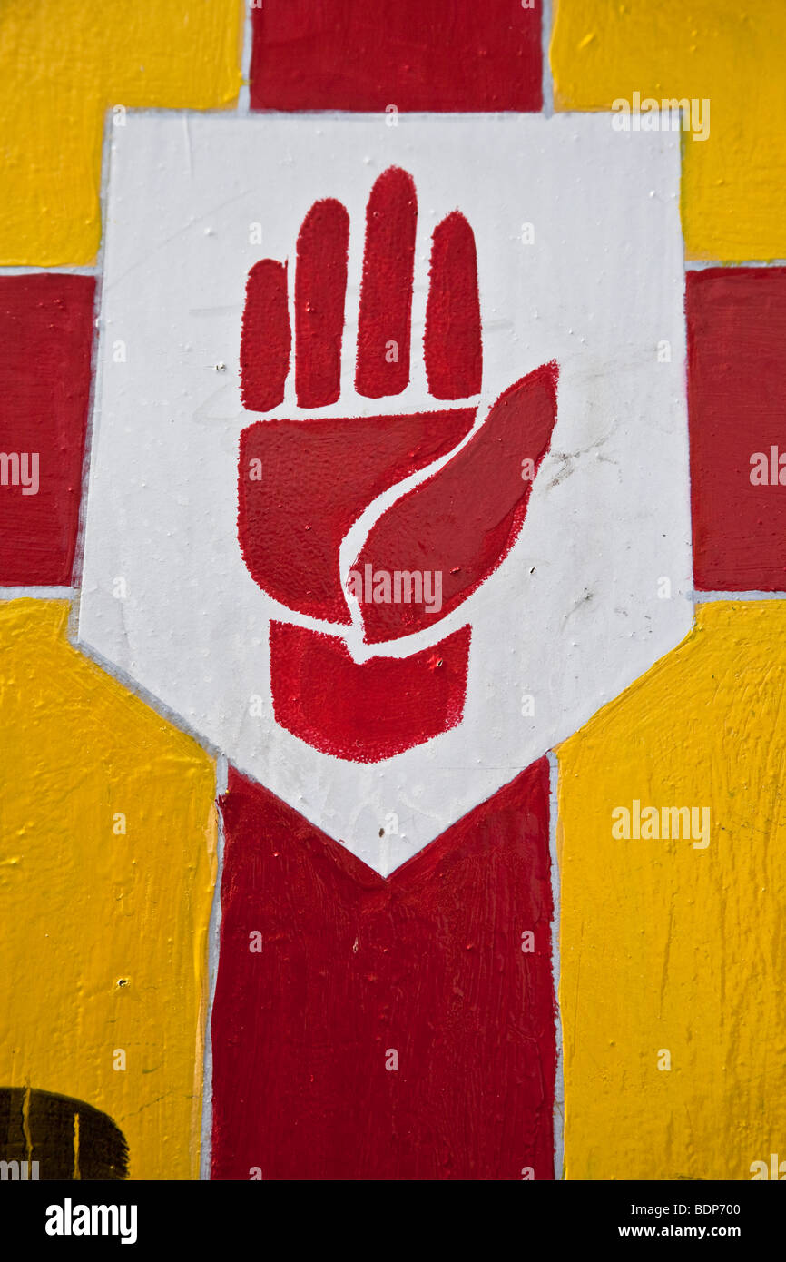 The red hand of ulster Banque de photographies et d’images à haute