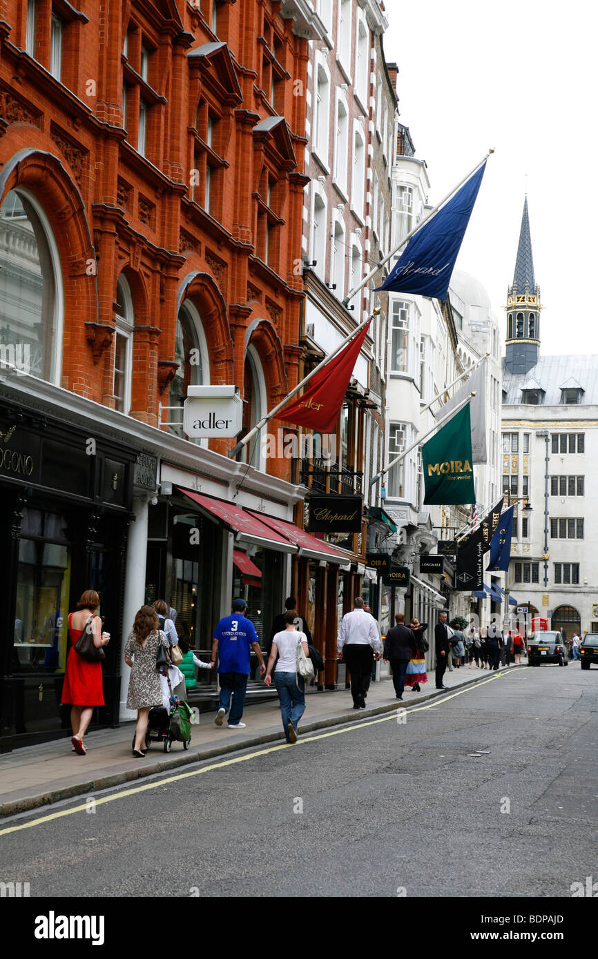 Old Bond Street, Mayfair, London, UK Banque D'Images