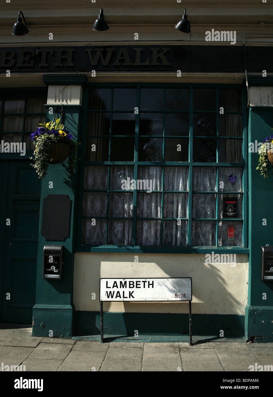 Le Lambeth Walk street sign, Banque D'Images