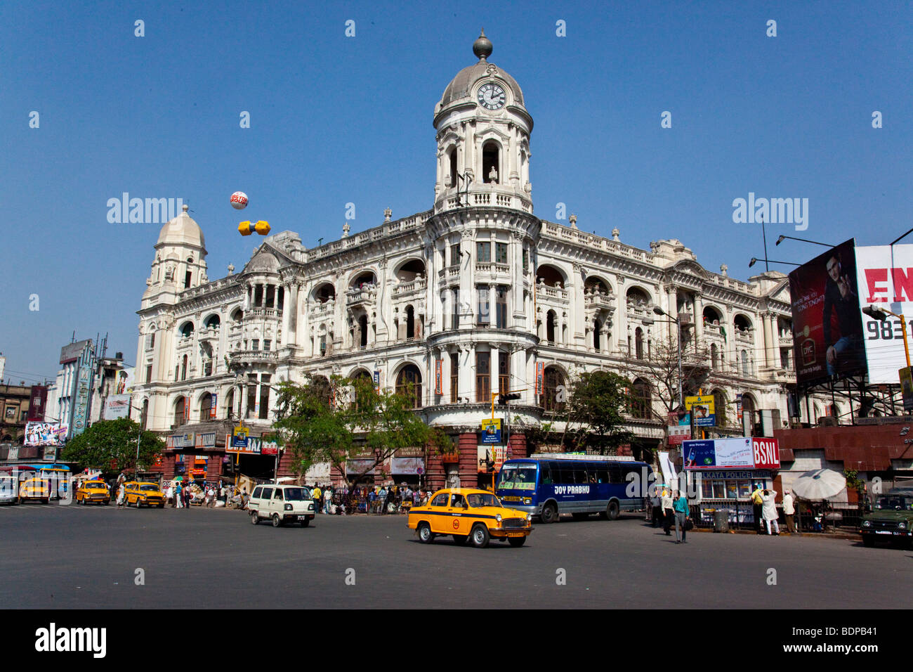 Bâtiment colonial britannique en Inde Kolkata Banque D'Images