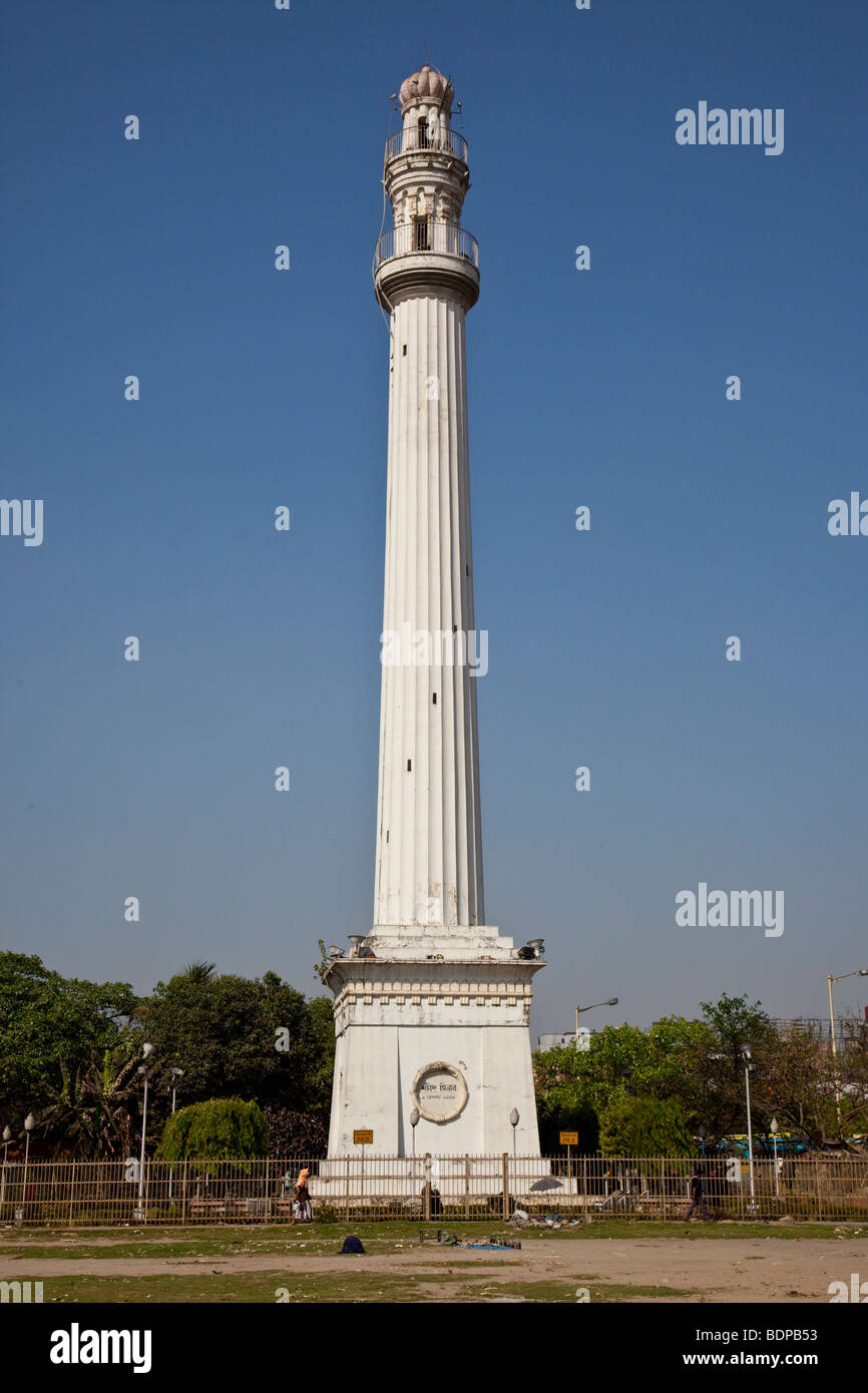 Shaheed Minar à Calcutta Inde Banque D'Images