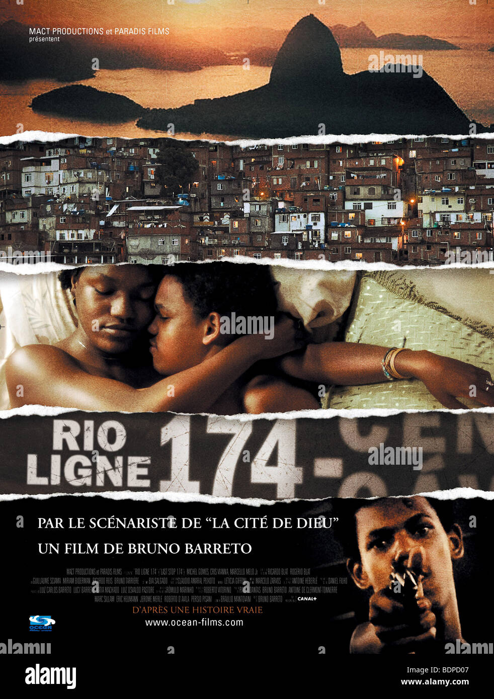 Rio ligne 174 Última Parada 174 Année : 2008 Réalisateur : Bruno Barreto Gabriela Luiz, Michel Gomes affiche de film (fr) Banque D'Images
