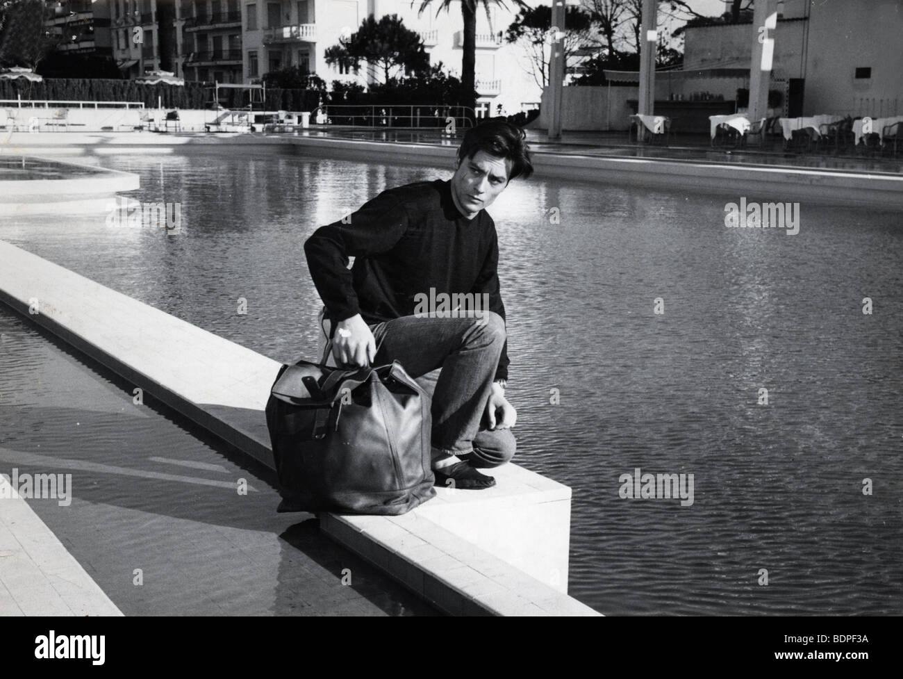 Melodie en sous sol Année : 1963 Réalisateur : Henri VERNEUIL Alain Delon Banque D'Images