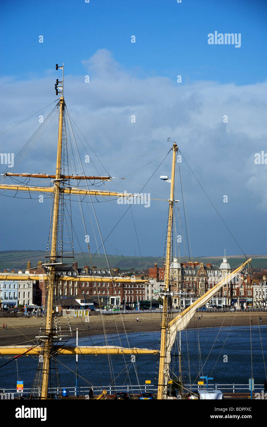 Weymouth Tallship Harbour Harbour Dorset UK Banque D'Images