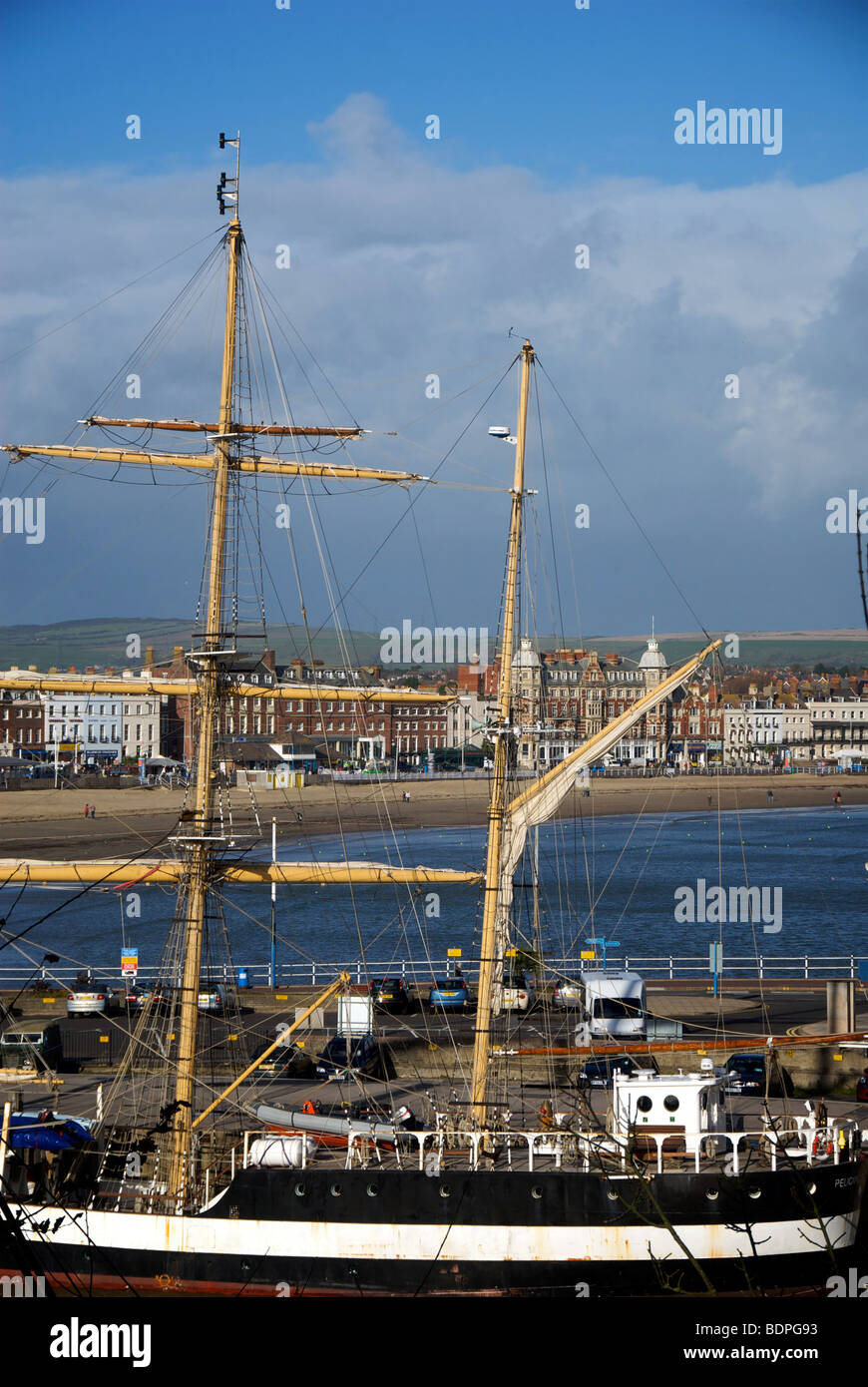 Weymouth Tallship Harbour Harbour Dorset UK Banque D'Images