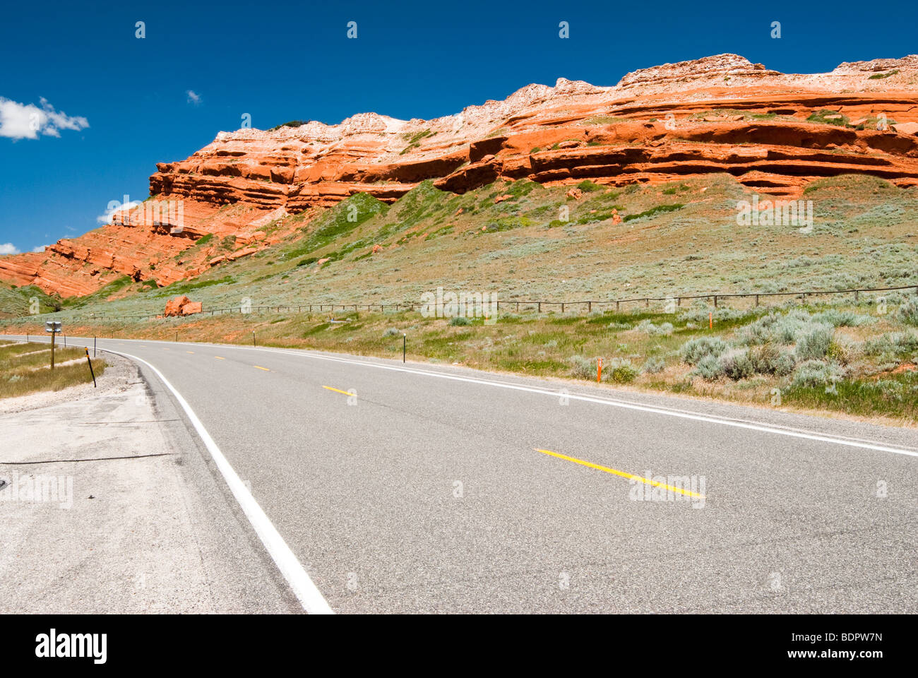 Afficher le long de la Chief Joseph Scenic Byway dans Wyoming Banque D'Images