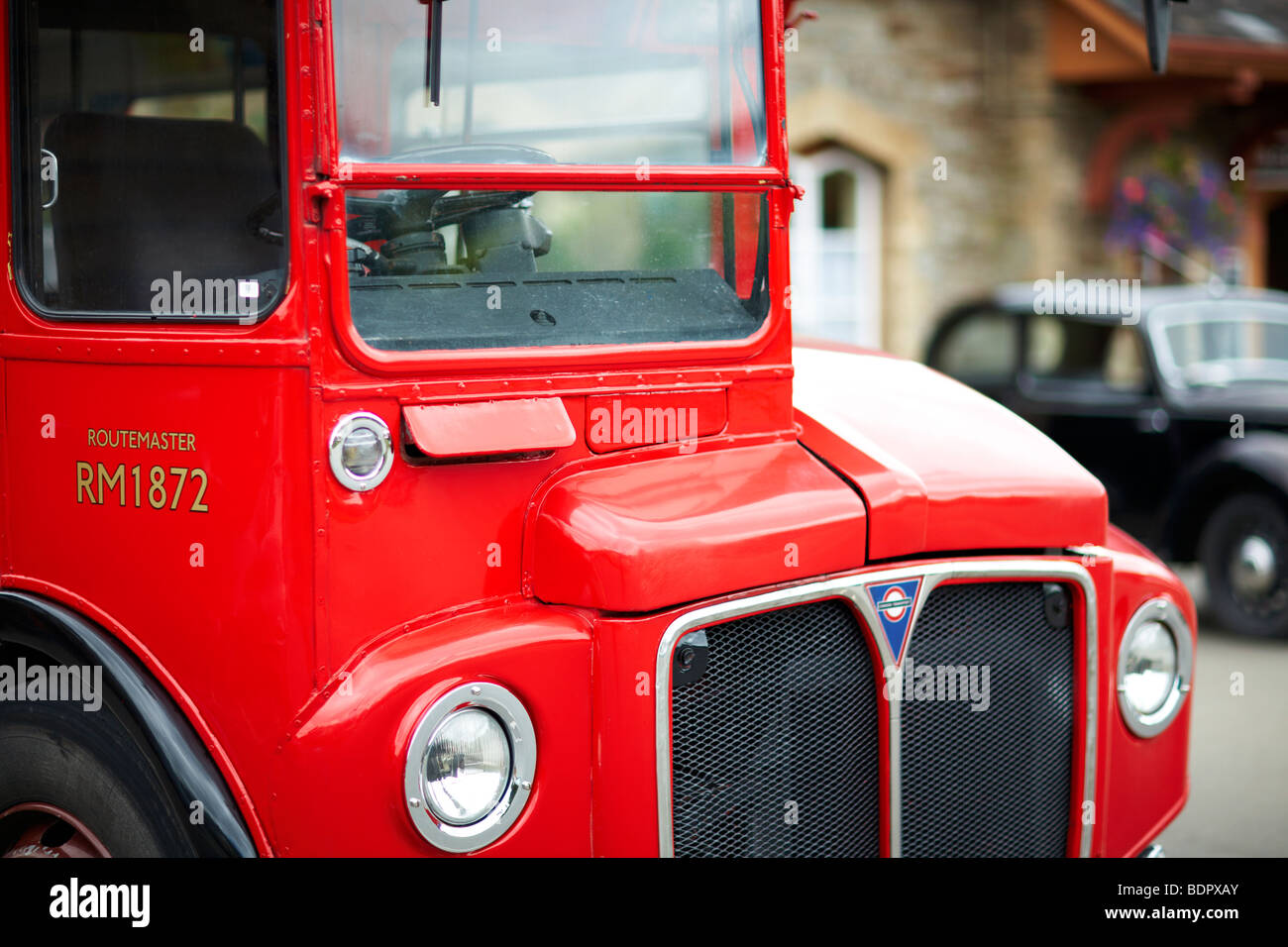 London routemaster bus can. Banque D'Images