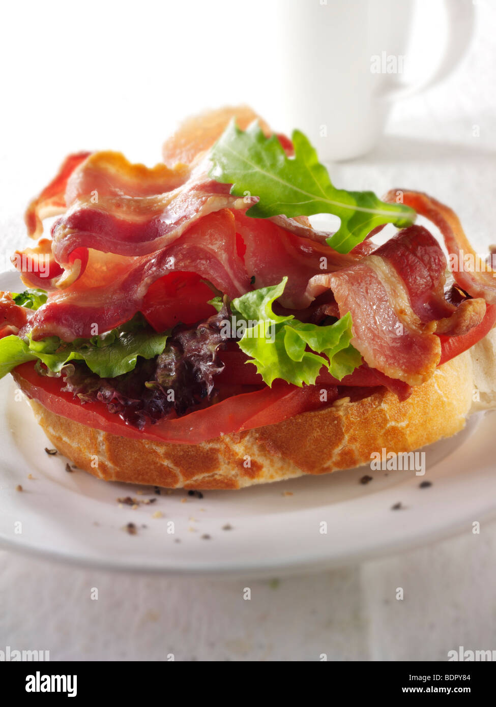 Et la tomate, salade au lard, sandwich BLT Banque D'Images