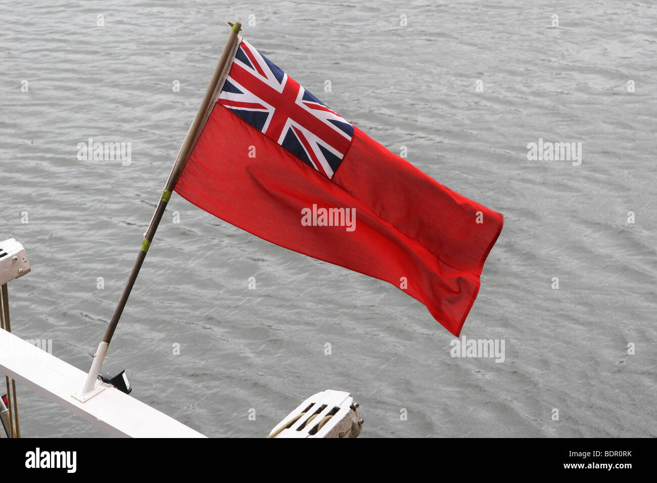 Red Ensign, drapeau de la marine marchande britannique, 8 août 2006. Banque D'Images