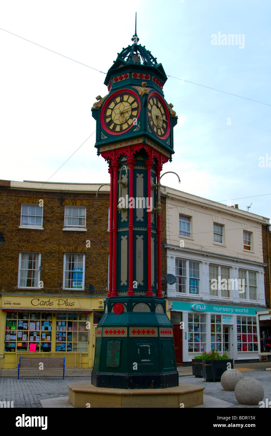 L'horloge de Sheerness, Kent, Angleterre Banque D'Images