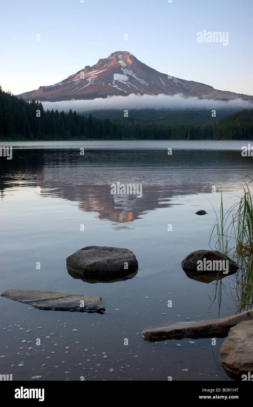 Lac Trillium Mount Hood Oregon State USA Etats-Unis Amérique du Nord Banque D'Images