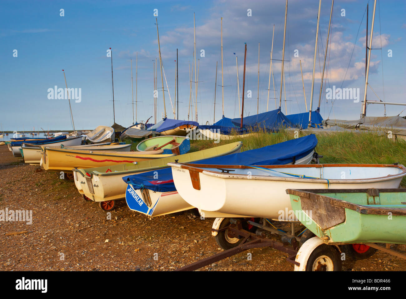 Brancaster Staithe sur la côte nord du comté de Norfolk Banque D'Images