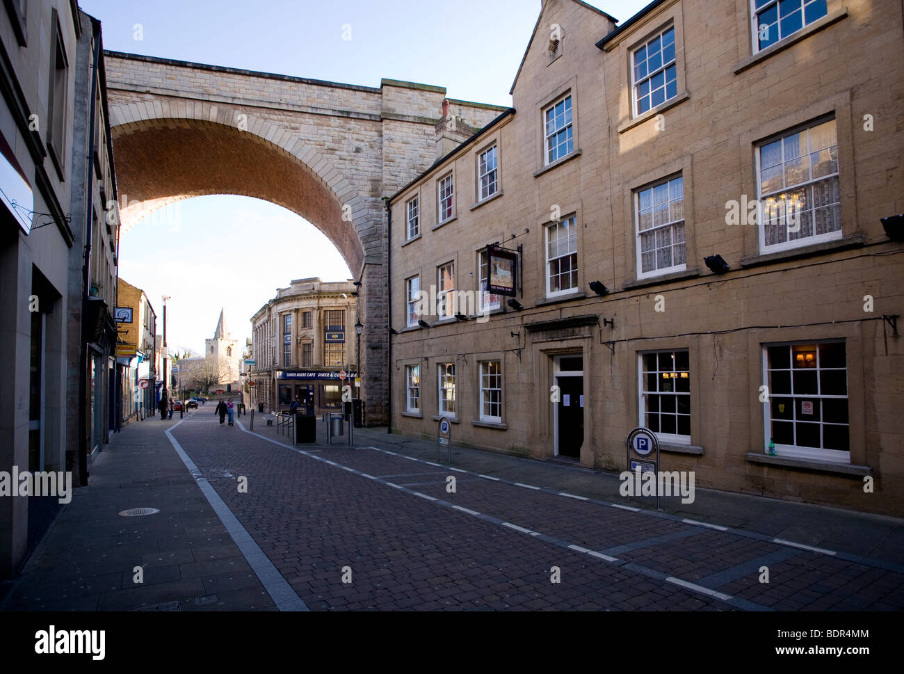 Viaduc Ferroviaire Mansfield, Nottinghamshire. Banque D'Images