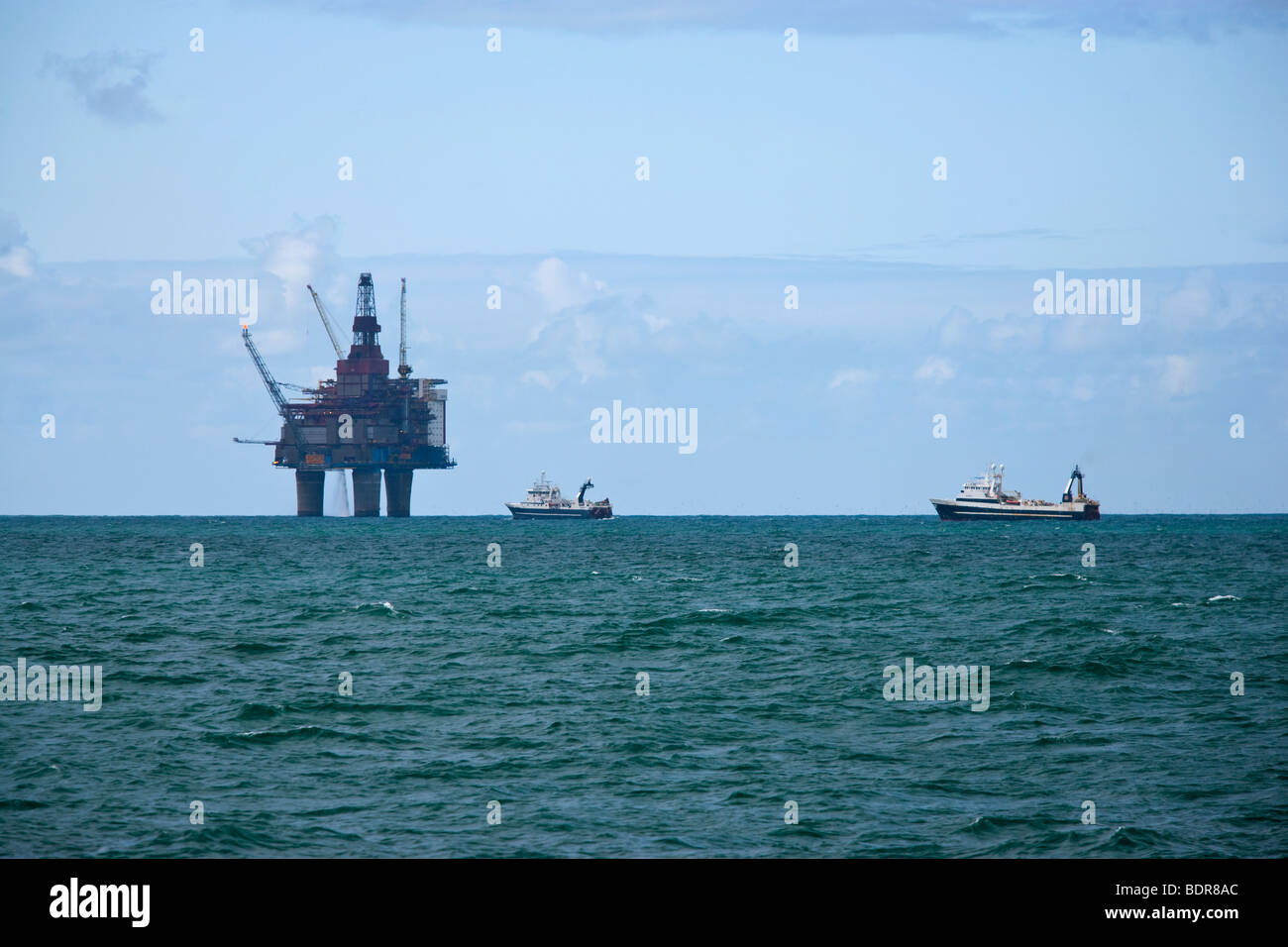 Gullfack la plate-forme pétrolière Banque D'Images