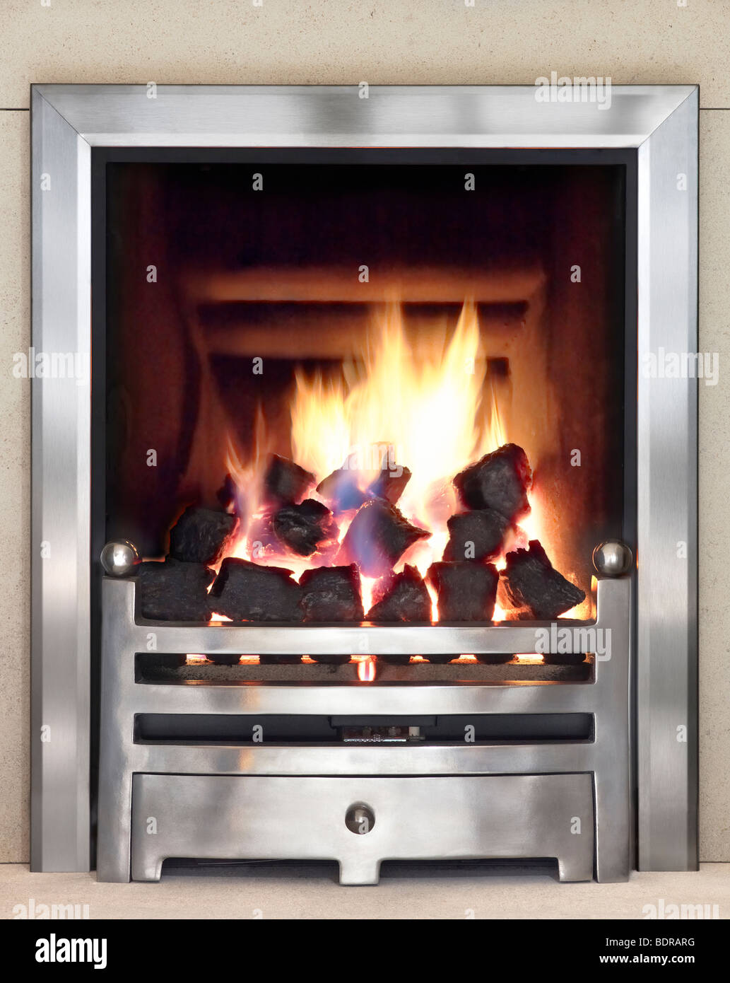 Véritable effet feu de gaz Banque D'Images