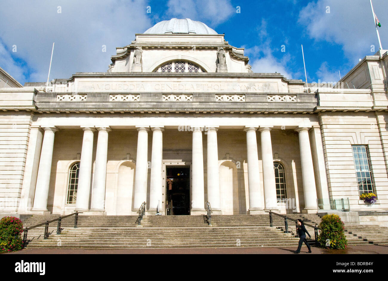 Musée National du Pays de Galles à Cardiff Cathays Park Centre Civique Banque D'Images